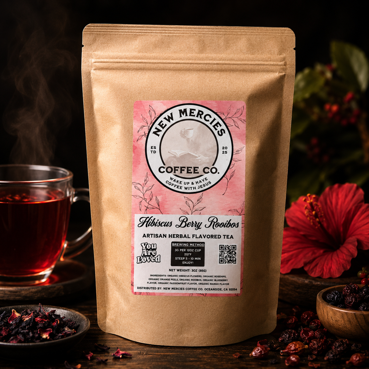 Hibiscus Berry Rooibos | New Mercies Coffee Co.